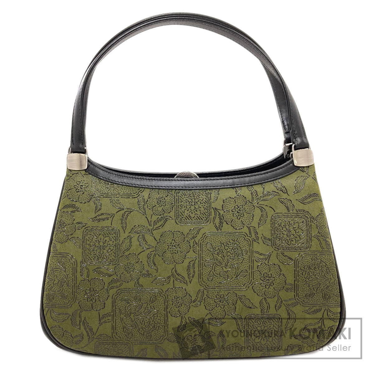 INDENYA Flower arabesque Tote Bag Leather Ladies [Used]