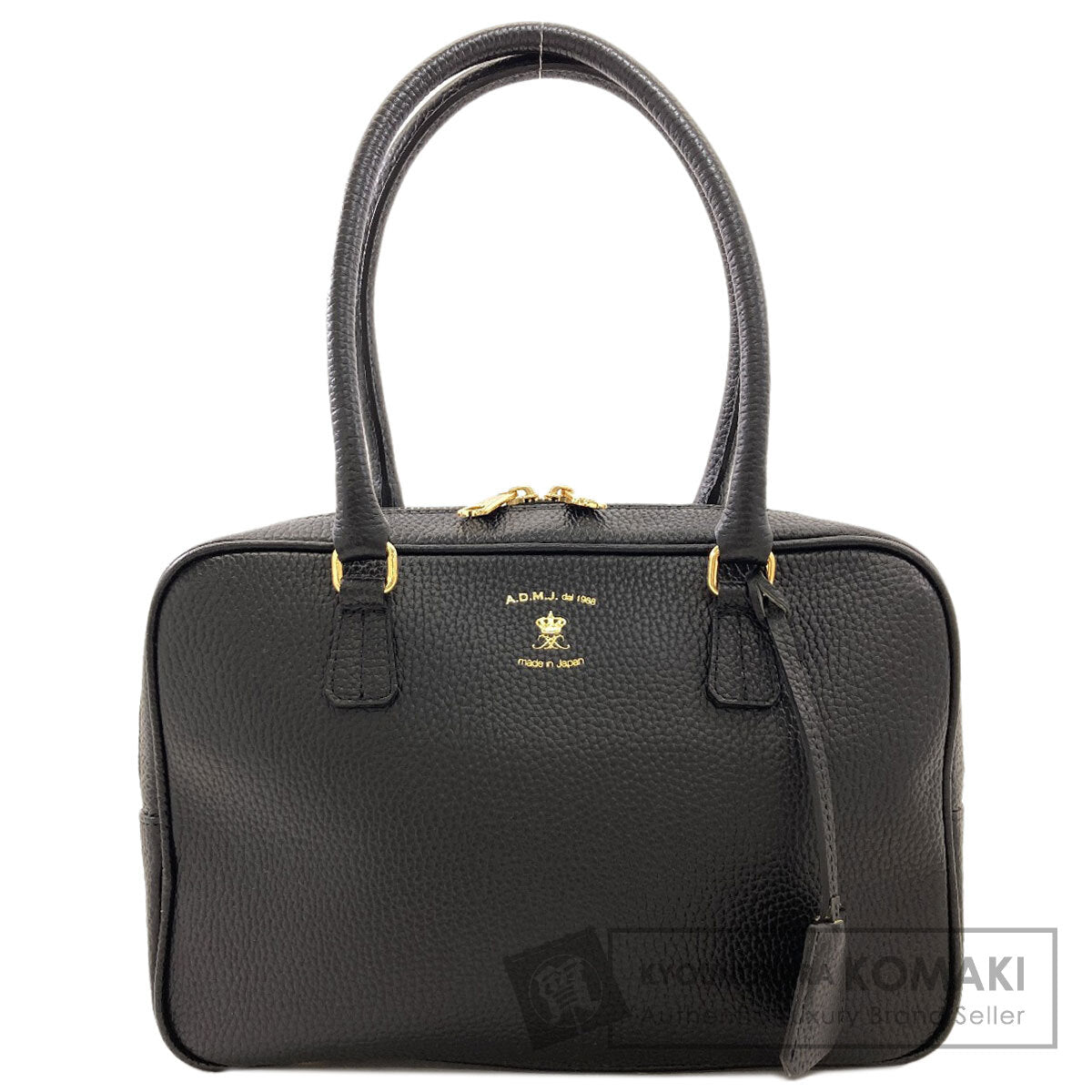 ADMJ logo Handbag Leather Ladies [Used]