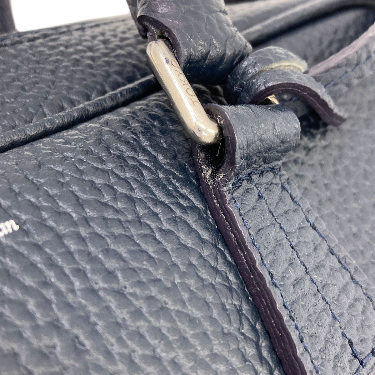 ADMJ logo Handbag Leather Ladies [Used]
