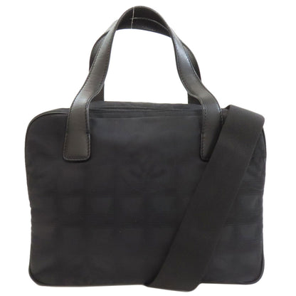 CHANEL New Travel 2WAY Handbag Nylon jacquard Ladies [Used]