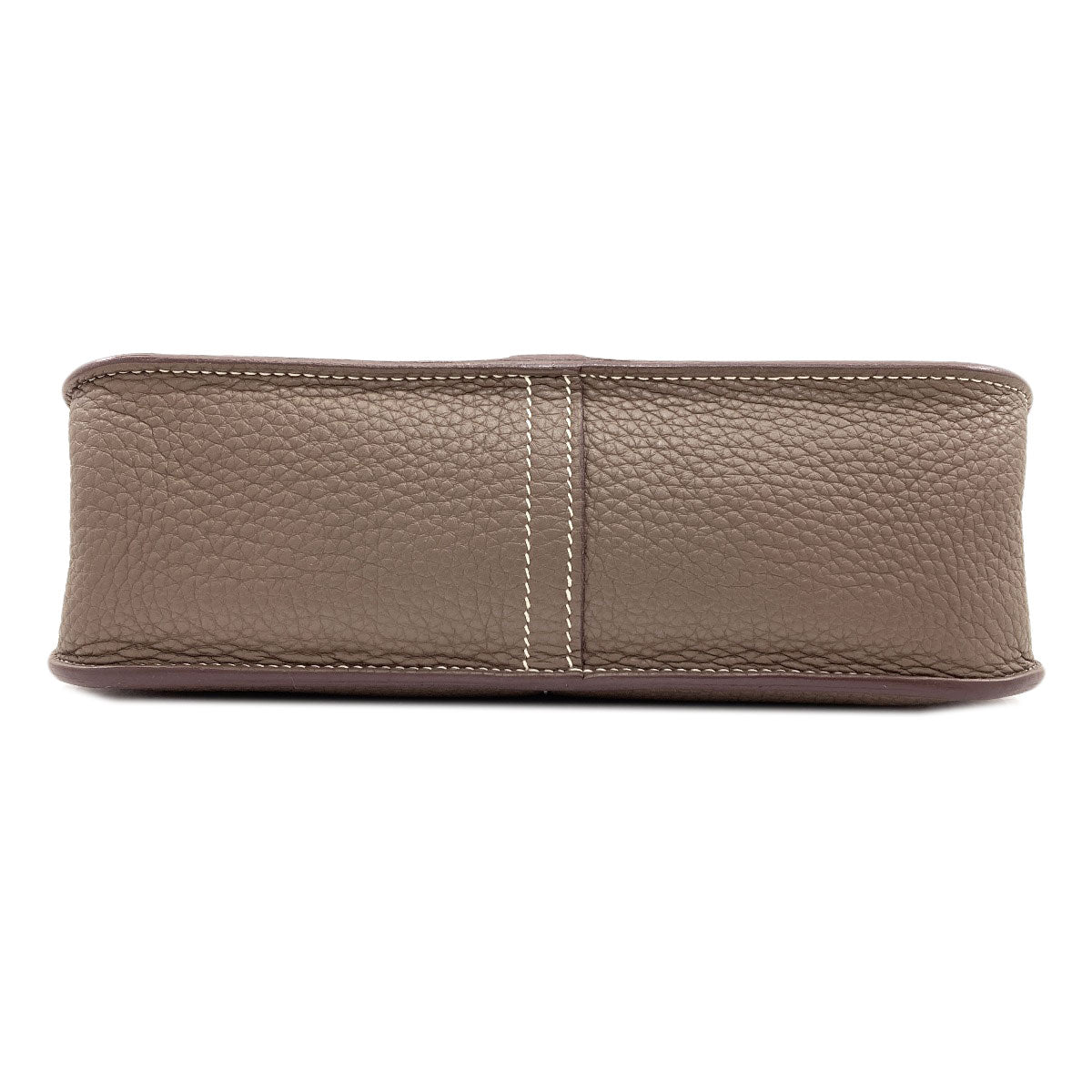 HERMES Alzan 25 Etoupe SilverHardware Handbag Taurillon Clemence Ladies [Used]
