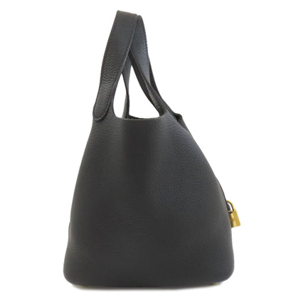 HERMES Picotin Lock PM GoldHardware Handbag Taurillon Clemence Ladies [Used]