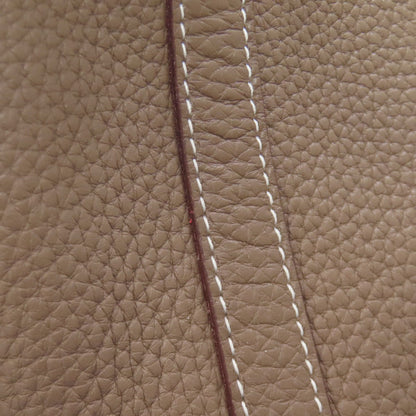 HERMES Picotin Lock MM Etoupe SilverHardware Handbag Taurillon Clemence Ladies [Used]