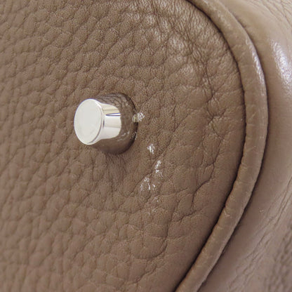 HERMES Picotin Lock MM Etoupe SilverHardware Handbag Taurillon Clemence Ladies [Used]
