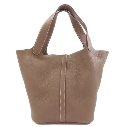 HERMES Picotin Lock MM Etoupe SilverHardware Handbag Taurillon Clemence Ladies [Used]