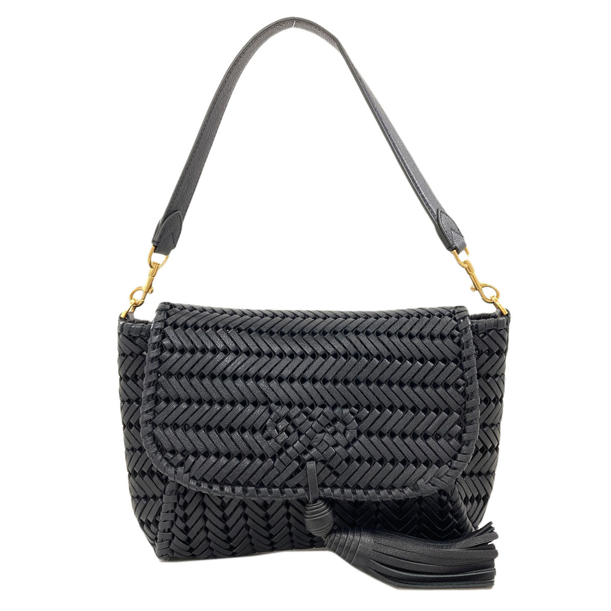 Anya Hindmarch One belt braid Shoulder Bag Leather Ladies [Used]