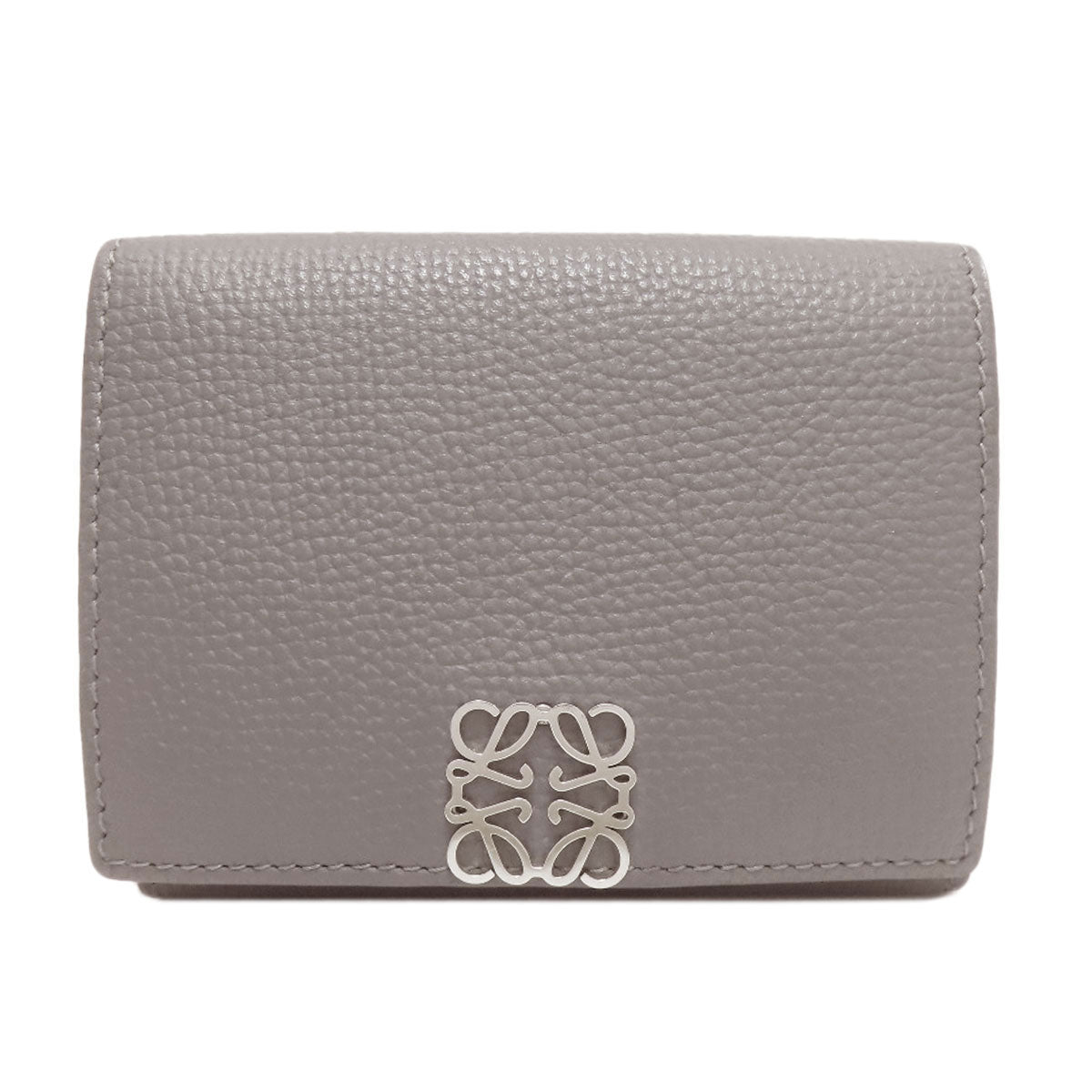 LOEWE Anagram Trifold Tri-fold wallet (with Coin Pocket) Leather Ladies [Used]