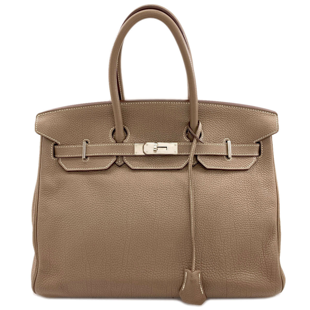 HERMES Birkin 35 Etoupe SilverHardware Handbag Togo Ladies [Used]
