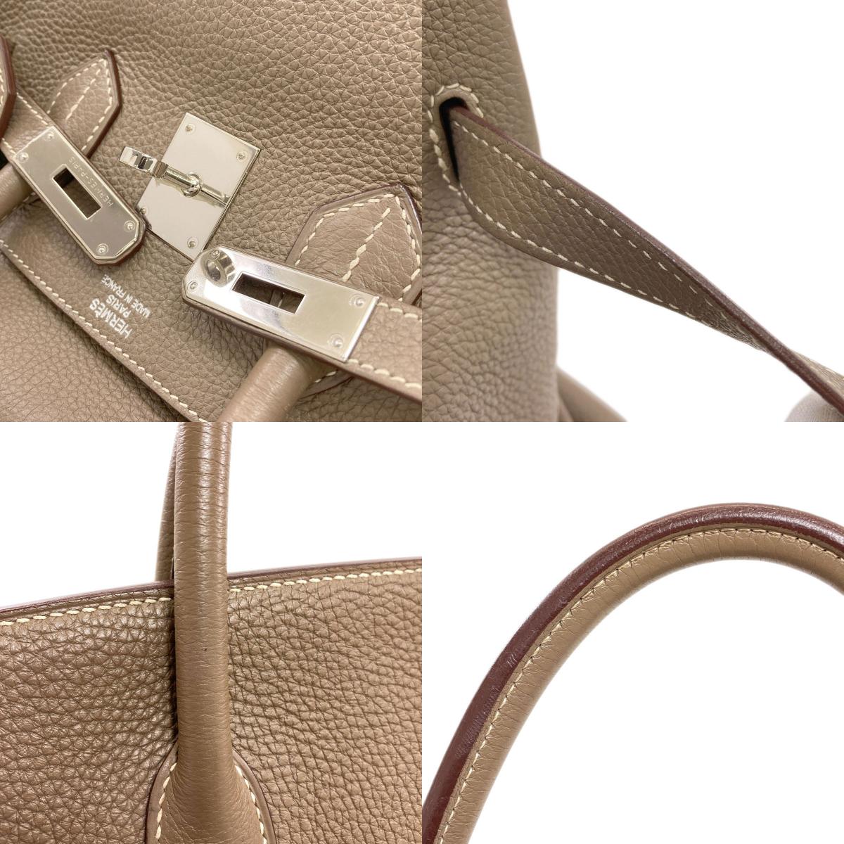 HERMES Birkin 35 Etoupe SilverHardware Handbag Togo Ladies [Used]