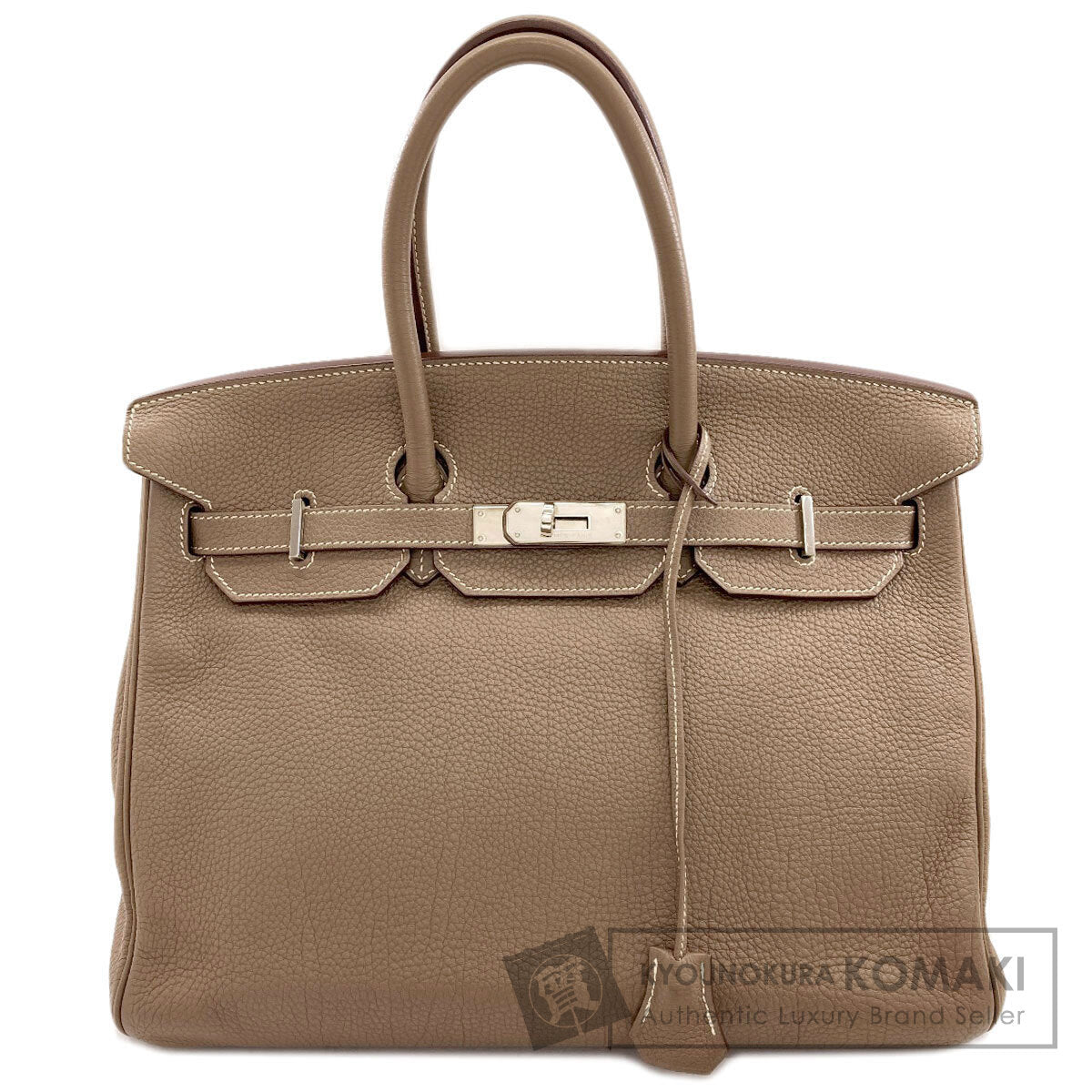 HERMES Birkin 35 Etoupe SilverHardware Handbag Togo Ladies [Used]