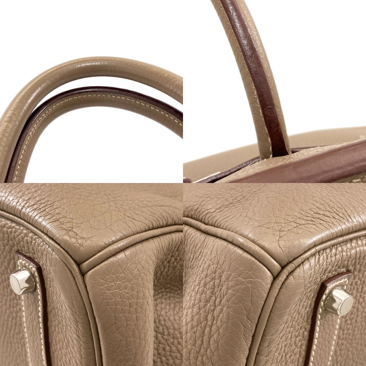 HERMES Birkin 35 Etoupe SilverHardware Handbag Togo Ladies [Used]