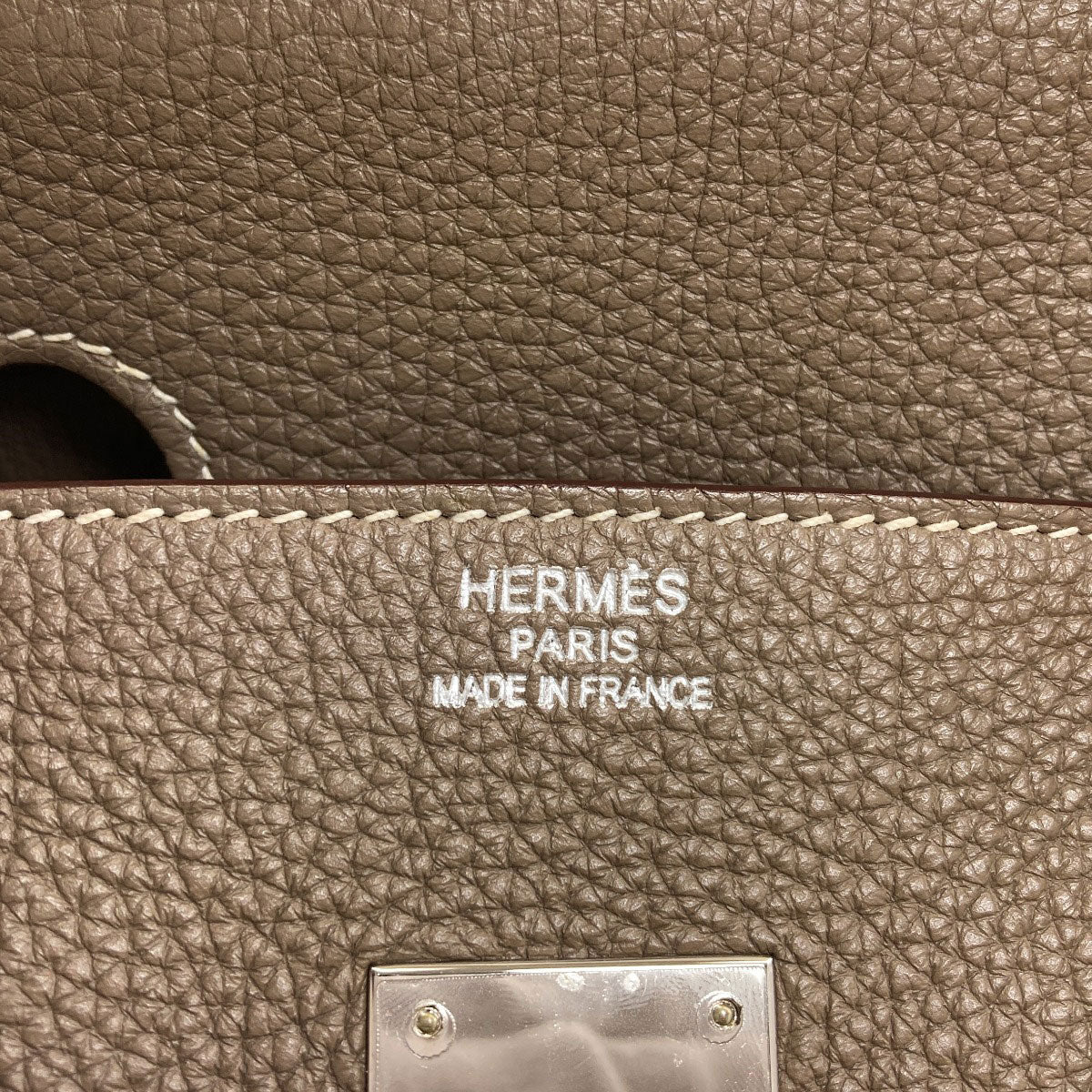 HERMES Birkin 35 Etoupe SilverHardware Handbag Togo Ladies [Used]