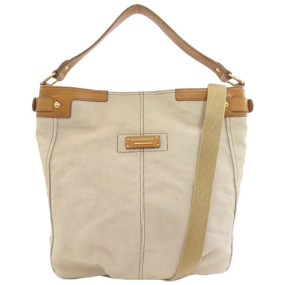 BURBERRY 2WAY Handbag Canvas LeatherLadies [Used]