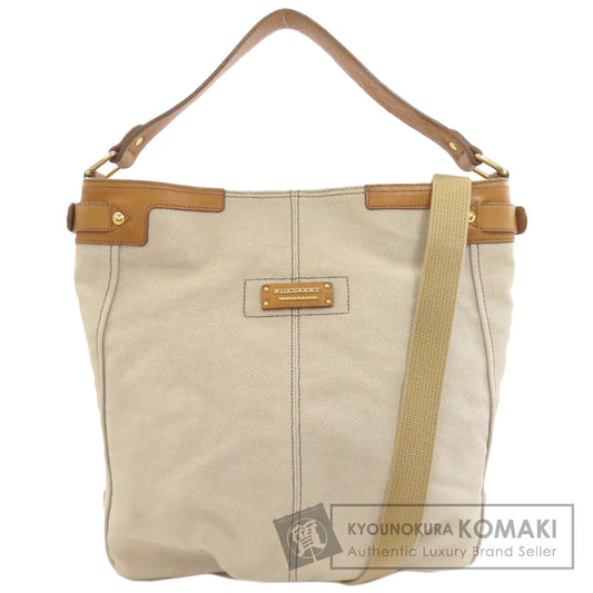BURBERRY 2WAY Handbag Canvas LeatherLadies [Used]