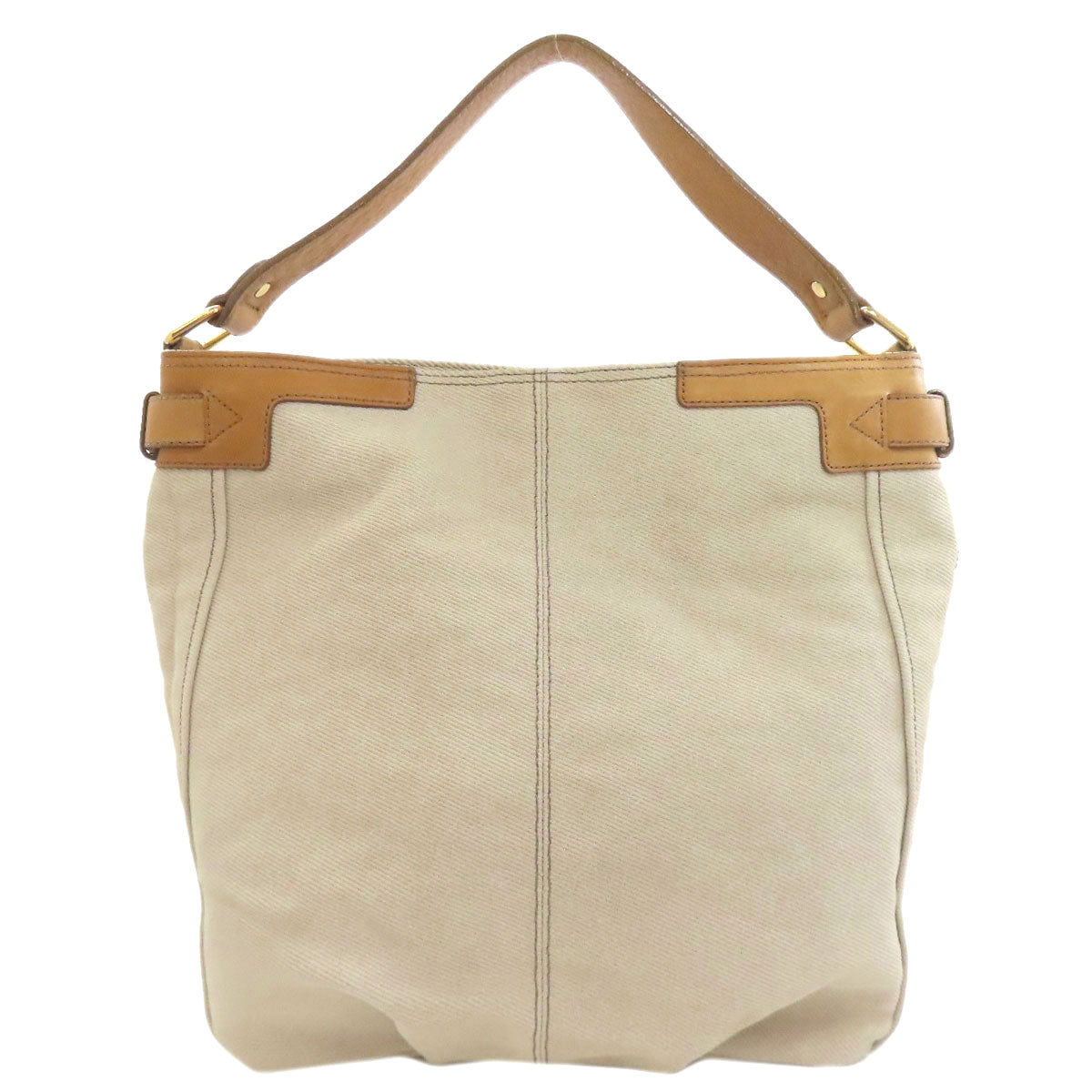 BURBERRY 2WAY Handbag Canvas LeatherLadies [Used]