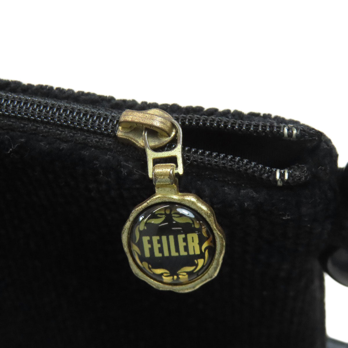 FEILER logo Shoulder Bag Cotton Ladies [Used]