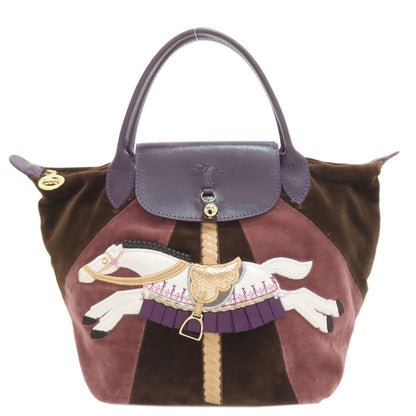 Longchamp Le Pliage Handbag Velor Ladies [Used]