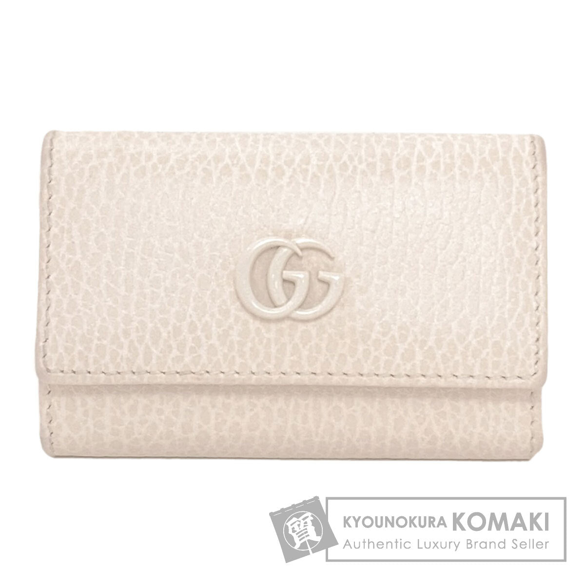 GUCCI 456118 GG Marmont Double G key holder Leather Ladies [Used]