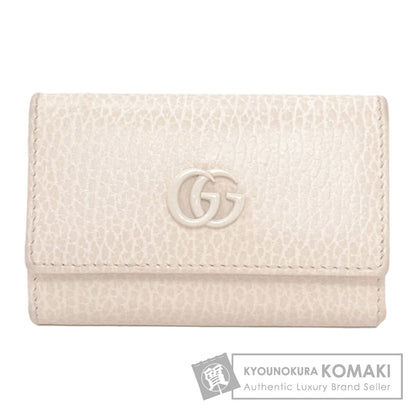 GUCCI 456118 GG Marmont Double G key holder Leather Ladies [Used]