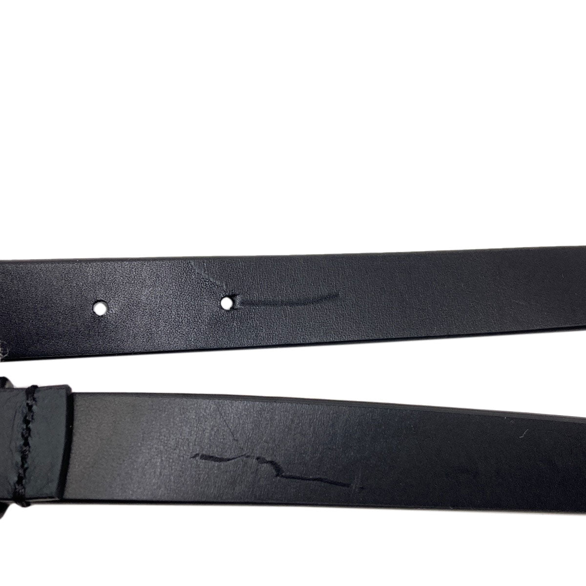 MaisonMargiela logo belt Leather mens [Used]