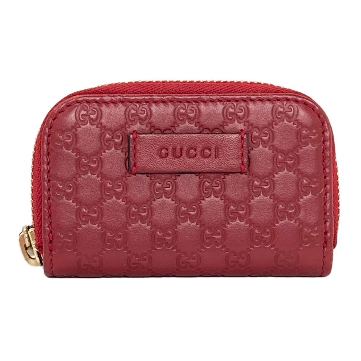 GUCCI 449896 Outlet GG Signature Micro Shima coin purse Leather Ladies [Used]