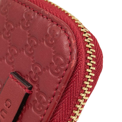 GUCCI 449896 Outlet GG Signature Micro Shima coin purse Leather Ladies [Used]
