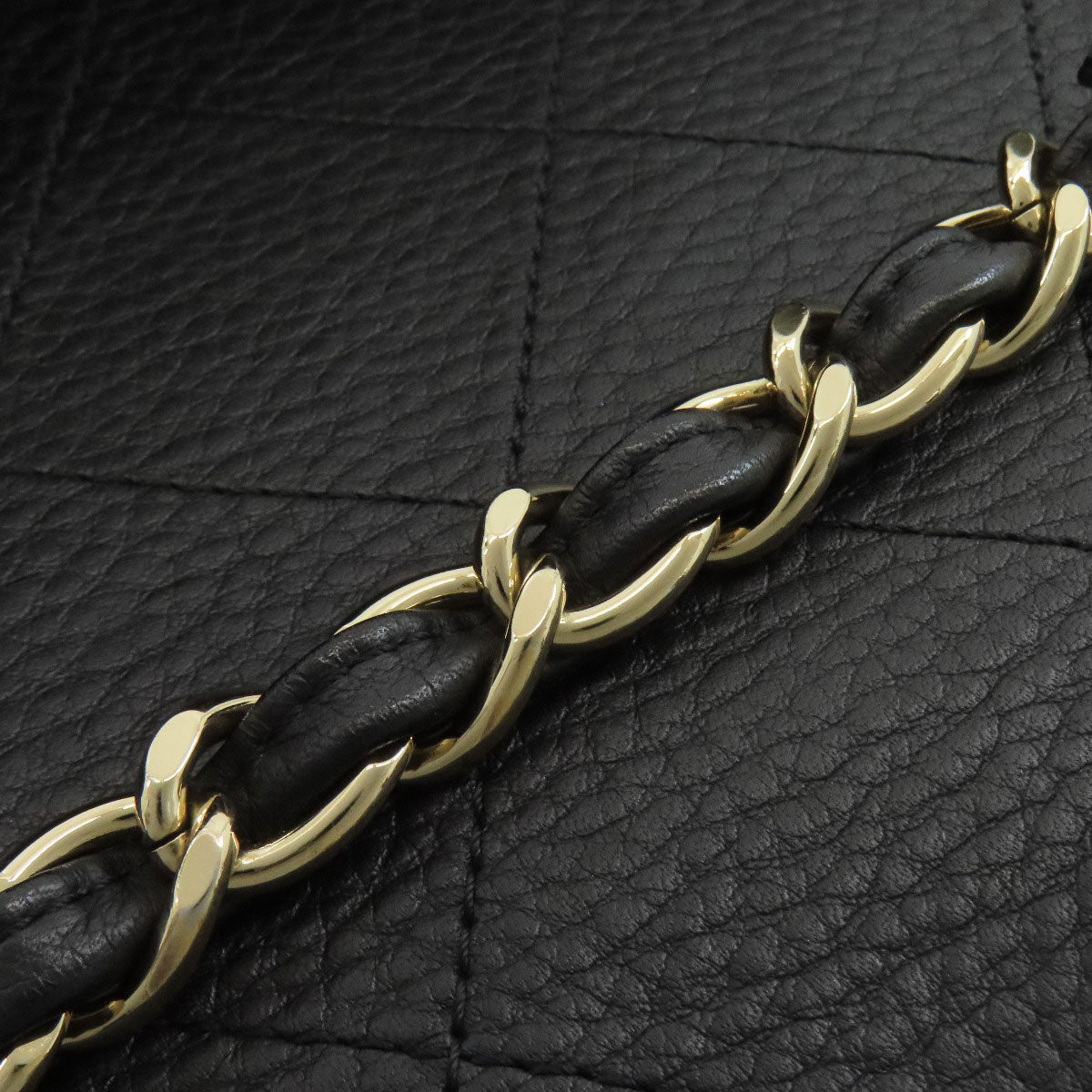 CHANEL Matelasse GoldHardware 2WAY Tote Bag Calf Ladies [Used]