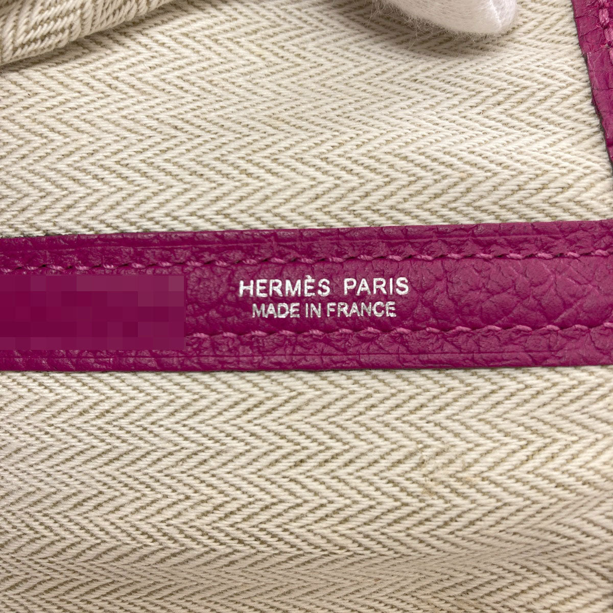 HERMES Garden Party PM Silver Hardware Handbag Negonda Ladies [Used]