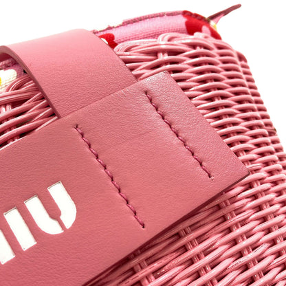 MIUMIU 2WAY Handbag Rattan Ladies [Used]