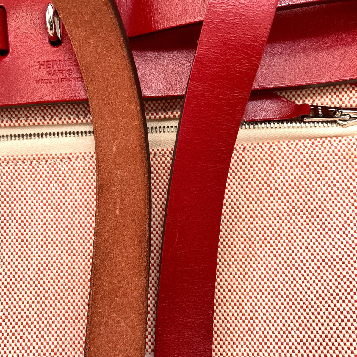 HERMES Alebag Zip 31 Pegasus Pop SilverHardware Handbag Towar Ladies [Used]