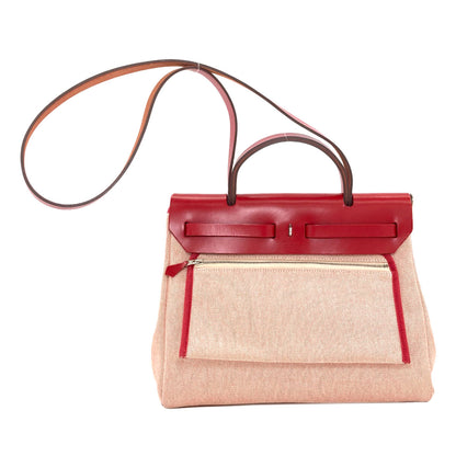 HERMES Alebag Zip 31 Pegasus Pop SilverHardware Handbag Towar Ladies [Used]