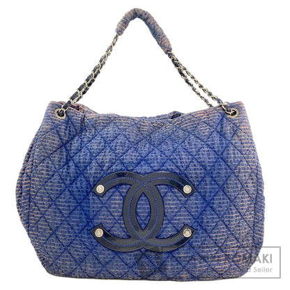 CHANEL Dekacoco Matelasse SilverHardware Tote Bag Nylon Ladies [Used]