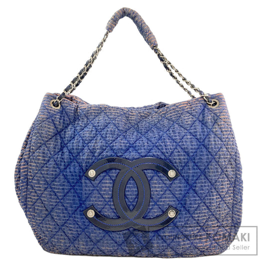 CHANEL Dekacoco Matelasse SilverHardware Tote Bag Nylon Ladies [Used]
