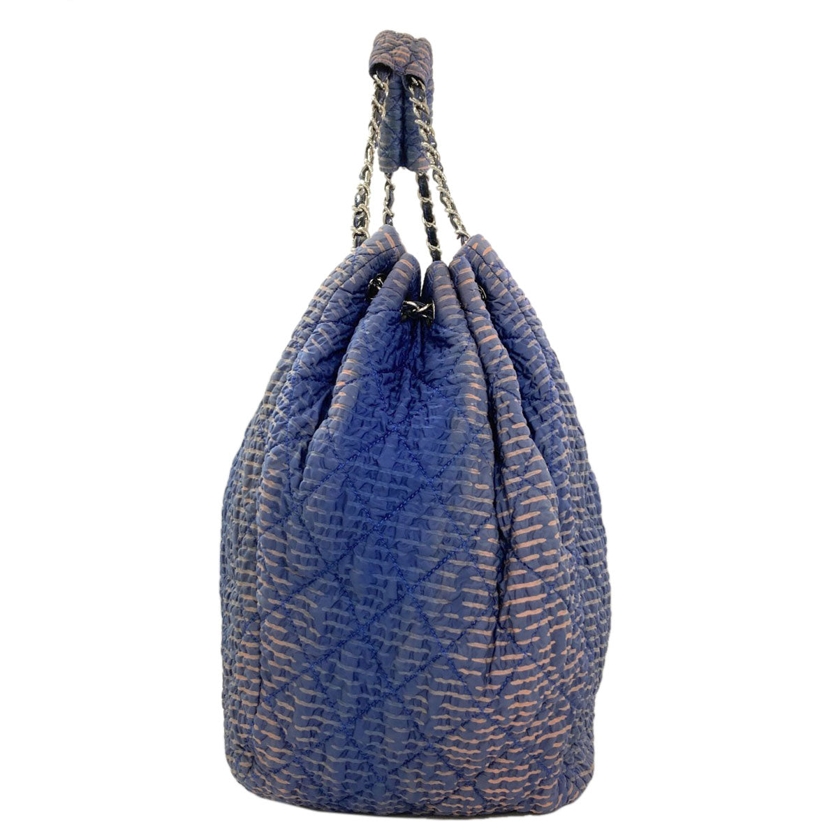 CHANEL Dekacoco Matelasse SilverHardware Tote Bag Nylon Ladies [Used]