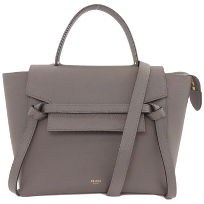 CELINE Belt bag 2WAY Handbag Calf Ladies [Used]