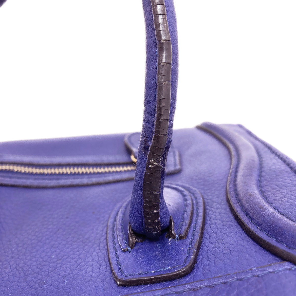 CELINE Luggage nano 2 WAY Handbag Leather Ladies [Used]