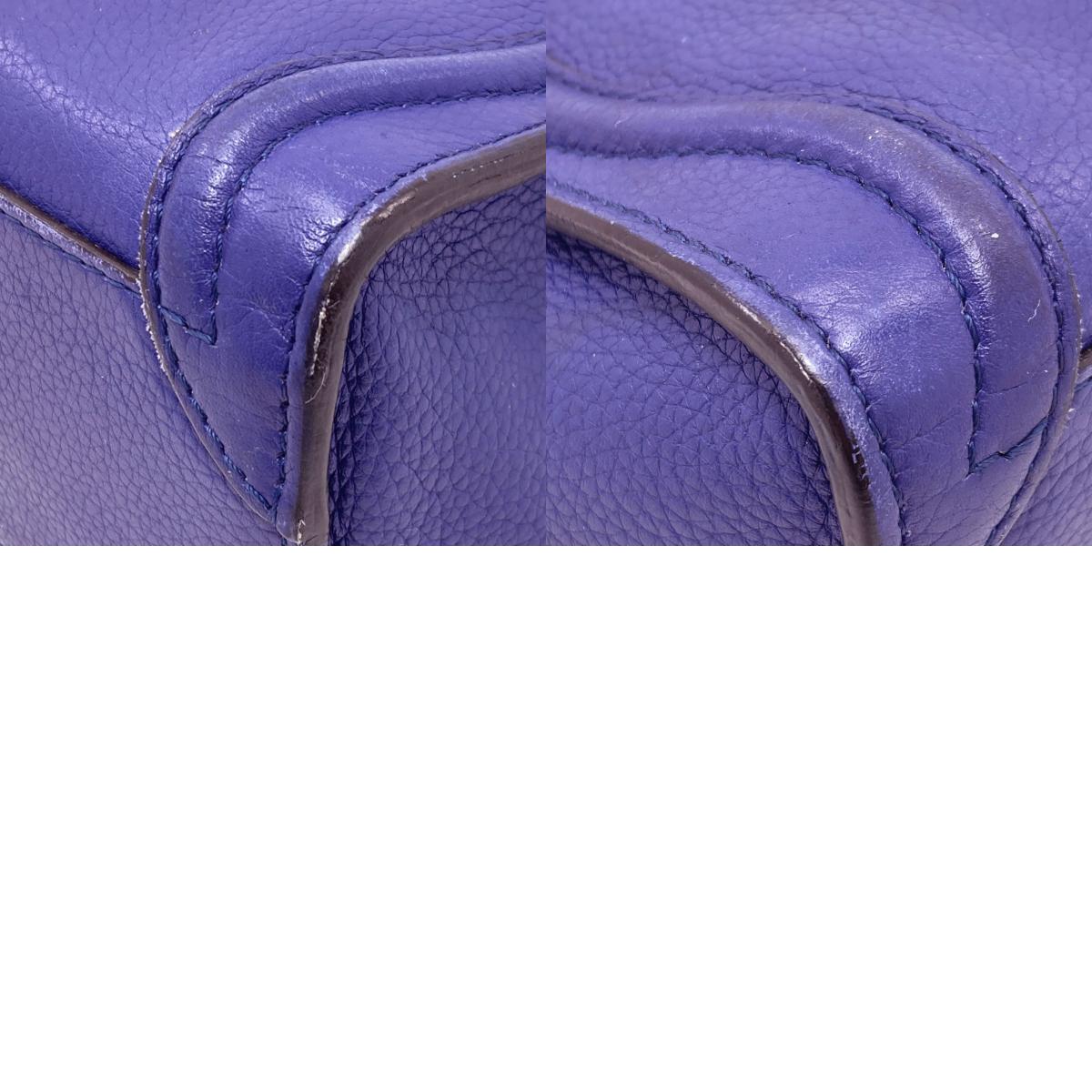 CELINE Luggage nano 2 WAY Handbag Leather Ladies [Used]
