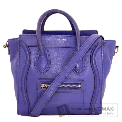 CELINE Luggage nano 2 WAY Handbag Leather Ladies [Used]