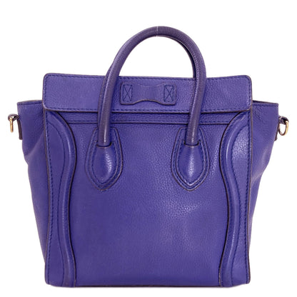 CELINE Luggage nano 2 WAY Handbag Leather Ladies [Used]