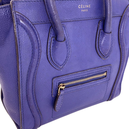 CELINE Luggage nano 2 WAY Handbag Leather Ladies [Used]