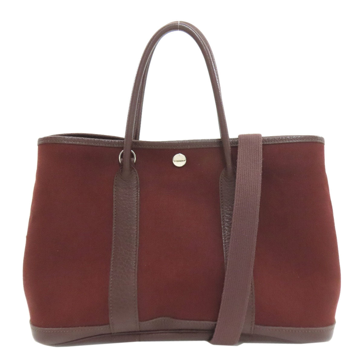 HERMES Garden Party TPM SilverHardware Handbag Towar Officche Ladies [Used]