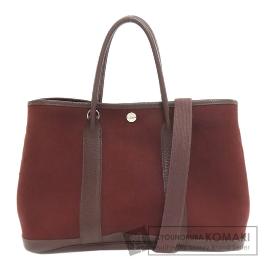 HERMES Garden Party TPM SilverHardware Handbag Towar Officche Ladies [Used]