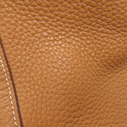 HERMES Picotin Lock MM Gold GoldHardware Handbag Taurillon Clemence Ladies [Used]