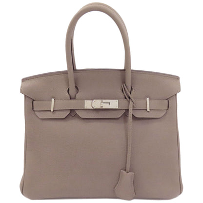 HERMES Birkin 30 SilverHardware Handbag Togo Ladies [Used]