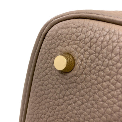 HERMES Picotin Lock MM Etoupe GoldHardware Handbag Taurillon Clemence Ladies [Used]