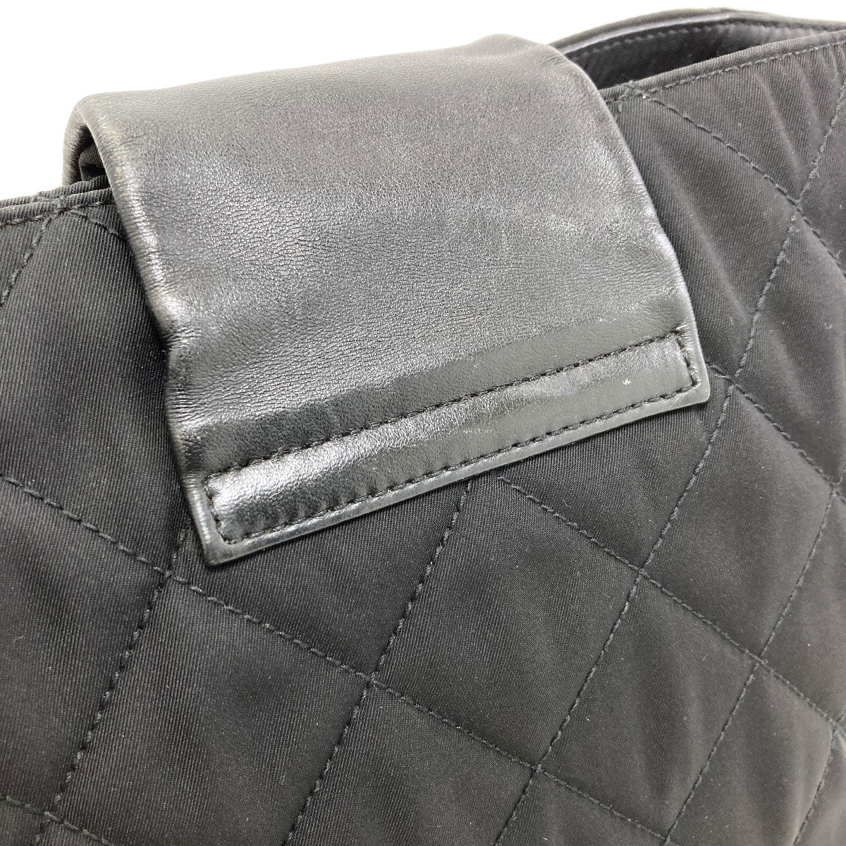 CHANEL Matelasse one belt SilverHardware Shoulder Bag Nylon CalfLadies [Used]