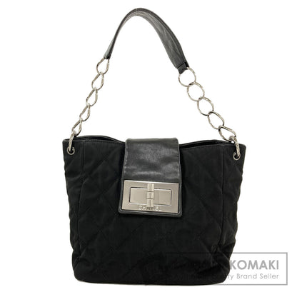 CHANEL Matelasse one belt SilverHardware Shoulder Bag Nylon CalfLadies [Used]