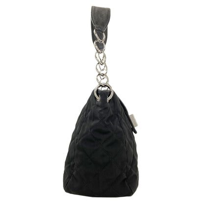 CHANEL Matelasse one belt SilverHardware Shoulder Bag Nylon CalfLadies [Used]