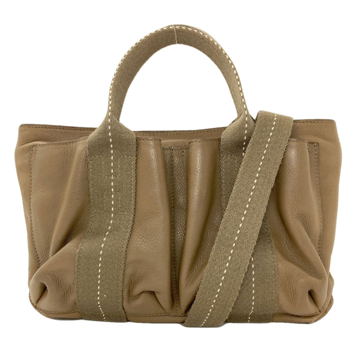 HERMES Caravan Horizontal PM Handbag Canvas VodermaLadies [Used]