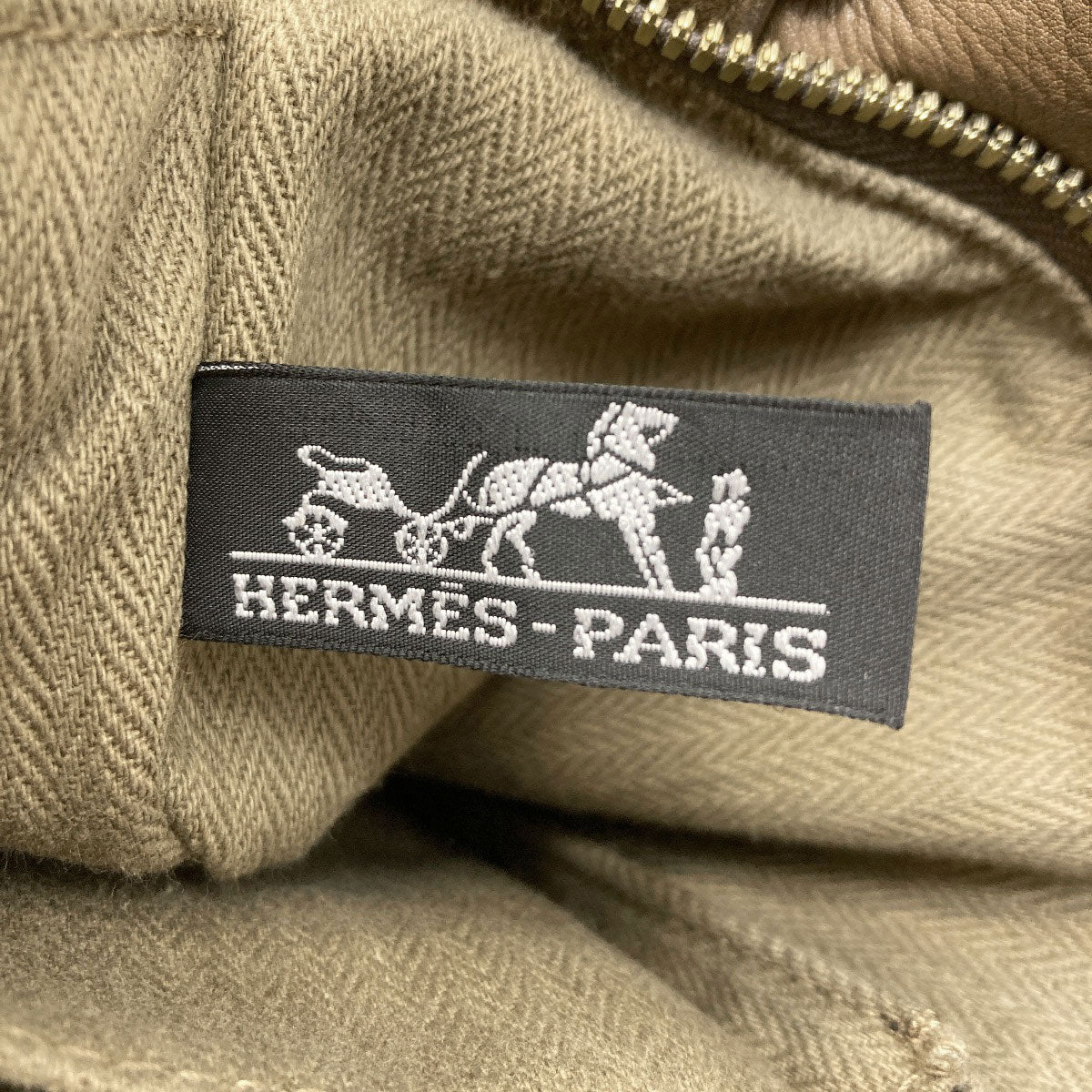 HERMES Caravan Horizontal PM Handbag Canvas VodermaLadies [Used]